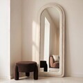 Oglinda decorativa Zelo, Homla, 60x4.5x160 cm, MDF/sticla, alb