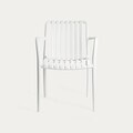 Set 2 scaune pentru terasa/gradina Valoro, Homla, 54.50x58.50x81 cm, plastic, alb