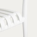 Set 2 scaune pentru terasa/gradina Valoro, Homla, 54.50x58.50x81 cm, plastic, alb