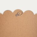 Oglinda decorativa Siva, Homla, 50x50 cm, plastic/MDF/sticla, bej