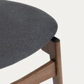 Set 2 scaune Eroso, Homla, 48x55.5x74.8 cm, lemn/poliester, maro/gri