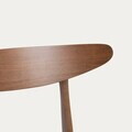 Set 2 scaune Eroso, Homla, 48x55.5x74.8 cm, lemn/poliester, maro/gri