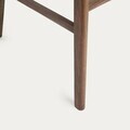 Set 2 scaune Nergu, Homla, 46x54.2x80 cm, lemn/poliester, maro/gri