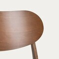 Set 2 scaune Nergu, Homla, 46x54.2x80 cm, lemn/poliester, maro/gri