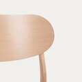 Set 2 scaune Nergu, Homla, 46x54.2x80 cm, lemn/poliester, natur/gri