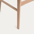 Set 2 scaune Nergu, Homla, 46x54.2x80 cm, lemn/poliester, natur/gri