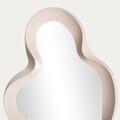 Oglinda decorativa Veya, Homla, 50x100 cm, sticla/plastic/MDF, bej