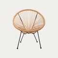 Set 2 scaune pentru terasa/gradina Acapulco Fiesta, Homla, 70x73x80 cm, metal/plastic, natur