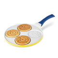 Tigaie pentru clatite, 4 forme Berlinger, Minions Collection, 26 cm, aluminiu turnat, galben/albastru