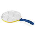 Tigaie pentru clatite, 4 forme Berlinger, Minions Collection, 26 cm, aluminiu turnat, galben/albastru