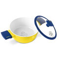 Cratita cu capac Berlinger, Minions Collection, 20 cm, aluminiu forjat, galben/albastru