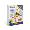 Set tava pentru briose si punga cu 4 duze de rezerva, Berlinger, Minions Collection, 26.5x18.5x2.5 cm, otel carbon, galben/alb