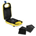 Sandwich maker 3 in 1 Berlinger, Minions Collection, 600W, 14.5x25x9 cm, aluminiu/plastic, galben