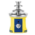 Fantana de ciocolata Berlinger, Minions Collection, 32W, 15x15x24 cm, inox/plastic, galben/albastru