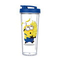 Blender pentru smoothie Berlinger, Minions Collection, 320W, 300 ml/600 ml, inox/plastic, galben/albastru