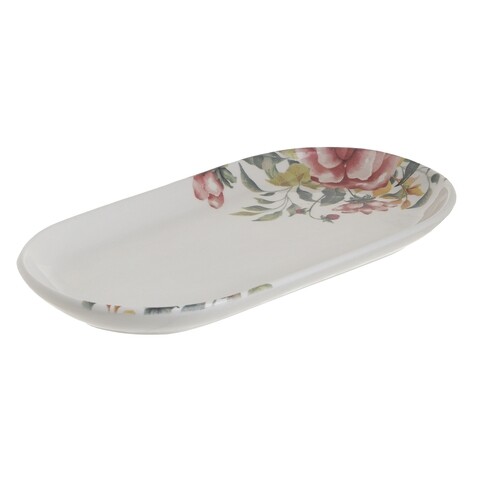 Platou InArt Floral, 28 x 14 cm, ceramica