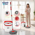 Set curatenie cu pedala Wash and Dry, Clean Step, Heinner Care, 25.5x 25x30.5 cm, inox/plastic, alb/rosu