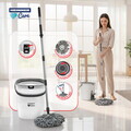 Set curatenie cu pedala Wash and Dry, Clean Step, Heinner Care, 25.5x 25x30.5 cm, inox/plastic, alb/gri