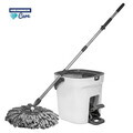 Set curatenie cu pedala Wash and Dry, Clean Step, Heinner Care, 25.5x 25x30.5 cm, inox/plastic, alb/gri