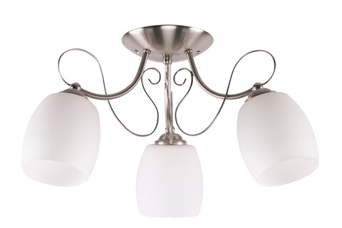 Lustra Amba, Candellux, 56 x 26 cm, 3 x E27, 40W, crom/alb