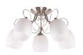 Lustra Amba, Candellux, 56 x 28 cm, 5 x E27, 40W, crom/alb