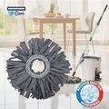 Set 3 rezerve mop Clean Step, Heinner Care, 40 cm, microfibra, gri