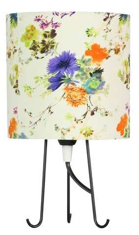 Lampa de masa Micra, Candellux, 15 x 25 cm, 1 x E14, 40W, albastru/roz