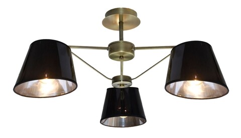 Lustra Cortez, Candellux, 66 x 29 cm, 3 x E14, 40W, negru