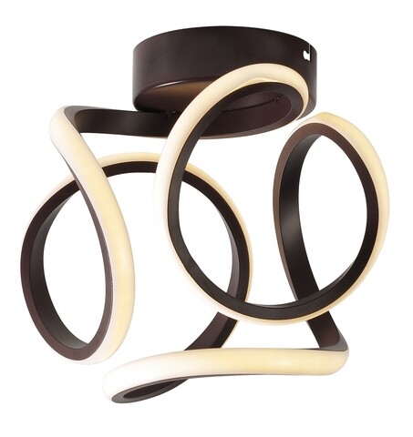 Lustra Douglas, Candellux, 24 x 24 cm, 1 x LED, 11W, maro