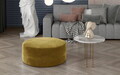 Taburet ELTAP, Bero, 70x41 cm, lemn/poliester, mustar