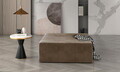 Taburet ELTAP, Kelim, 83x83x42 cm, lemn/poliester, maro deschis