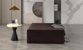 Taburet ELTAP, Kelim, 83x83x42 cm, lemn/poliester, maro inchis
