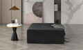 Taburet ELTAP, Kelim, 83x83x42 cm, lemn/poliester, gri inchis
