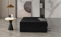 Taburet ELTAP, Kelim, 83x83x42 cm, lemn/poliester, negru
