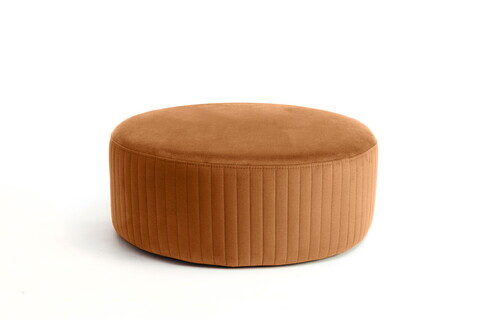 Taburet ELTAP, Lara, 73x27 cm, lemn/poliester, mustar