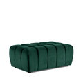 Taburet ELTAP, Lazaro, 100x62x42 cm, lemn/poliester, verde inchis