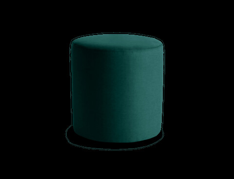 Taburet ELTAP, Linsy, 40x43 cm, lemn/poliester, verde inchis