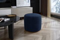 Taburet ELTAP, Linsy, 40x43 cm, lemn/poliester, albastru inchis