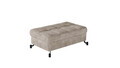 Taburet cu spatiu pentru depozitare ELTAP, LoreP-13, Lorelle, 100x70x45 cm, lemn/poliester, bej inchis