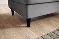 Taburet cu spatiu pentru depozitare ELTAP, BEL-03NU, Bellis, 97x62x42 cm, lemn/poliester, gri deschis