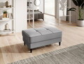 Taburet cu spatiu pentru depozitare ELTAP, BEL-03NU, Bellis, 97x62x42 cm, lemn/poliester, gri deschis