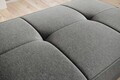 Taburet cu spatiu pentru depozitare ELTAP, BEL-04FL, Bellis, 97x62x42 cm, lemn/poliester, gri inchis