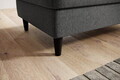 Taburet cu spatiu pentru depozitare ELTAP, BEL-04FL, Bellis, 97x62x42 cm, lemn/poliester, gri inchis