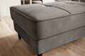 Taburet cu spatiu pentru depozitare ELTAP, BEL-04LO, Bellis, 97x62x42 cm, lemn/poliester, gri