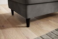 Taburet cu spatiu pentru depozitare ELTAP, BEL-04LO, Bellis, 97x62x42 cm, lemn/poliester, gri