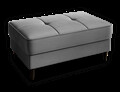 Taburet cu spatiu pentru depozitare ELTAP, BEL-04NU, Bellis, 97x62x42 cm, lemn/poliester, gri deschis