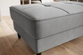 Taburet cu spatiu pentru depozitare ELTAP, BEL-04SO, Bellis, 97x62x42 cm, lemn/poliester, gri deschis