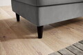 Taburet cu spatiu pentru depozitare ELTAP, BEL-04SO, Bellis, 97x62x42 cm, lemn/poliester, gri deschis