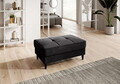 Taburet cu spatiu pentru depozitare ELTAP, BEL-05LO, Bellis, 97x62x42 cm, lemn/poliester, gri inchis