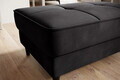 Taburet cu spatiu pentru depozitare ELTAP, BEL-05LO, Bellis, 97x62x42 cm, lemn/poliester, gri inchis